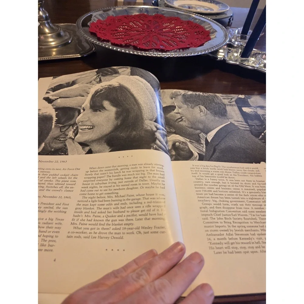 vintage 1963 hardcover book titled The Torch President John F Kennedy